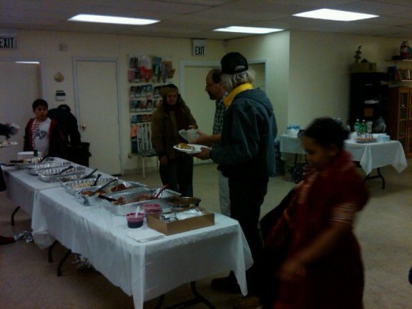 Feeding the homeless at our mosque